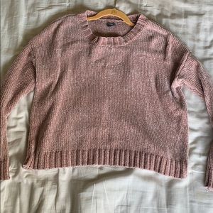 Knit crop top sweater